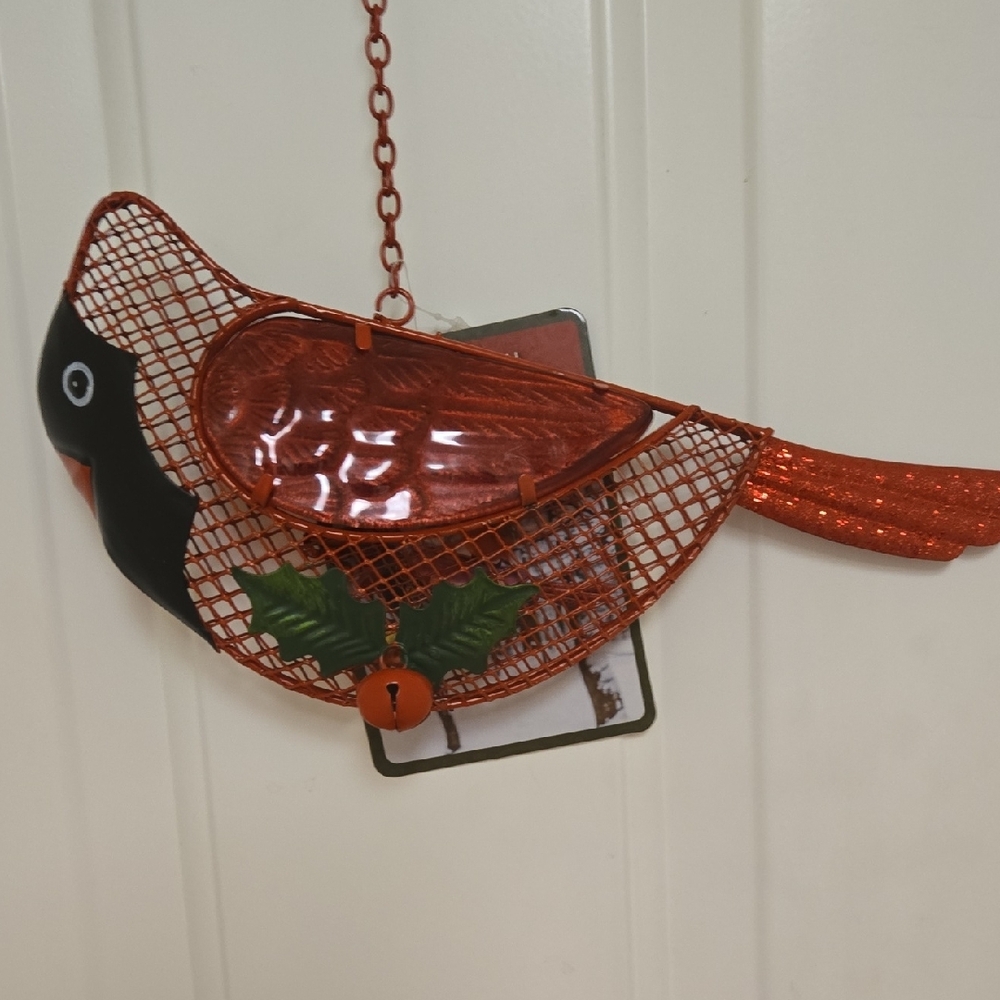 Red and Black Bird Feeder - Picture 2 of 7